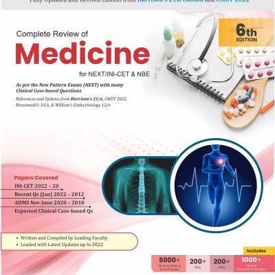 Complete Review Of Medicine For Next/Ini-Cet & Nbe , 6Ed. (Pb-2023)