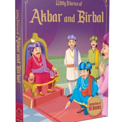 Witty Stories of Akbar and Birbal - Collection Of 10 Books: Illustrated Humorous Stories For Kids