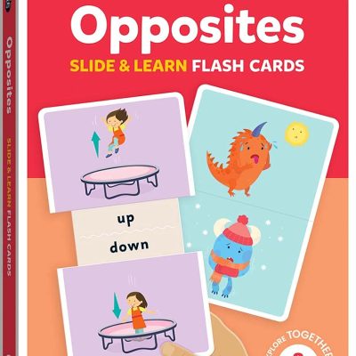 Junior Explorers Slide And Learn Flashcards: Opposites