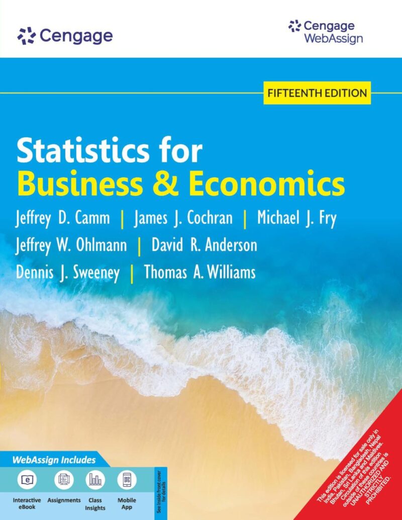 Statistics for Business & Economics with WebAssign